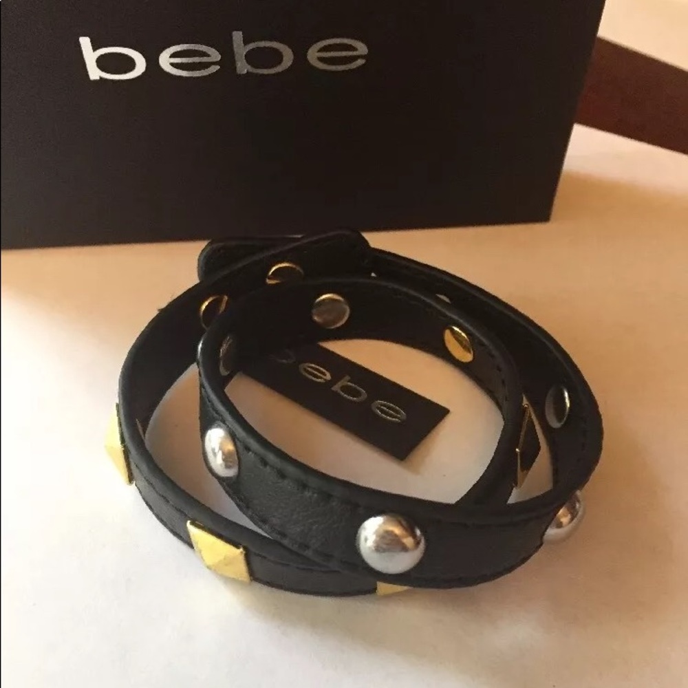 Bebe Studded Wrap Bracelet